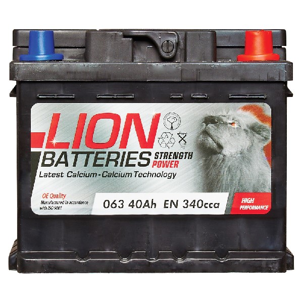 Lion 063 Car Battery - 3 Year Guarantee