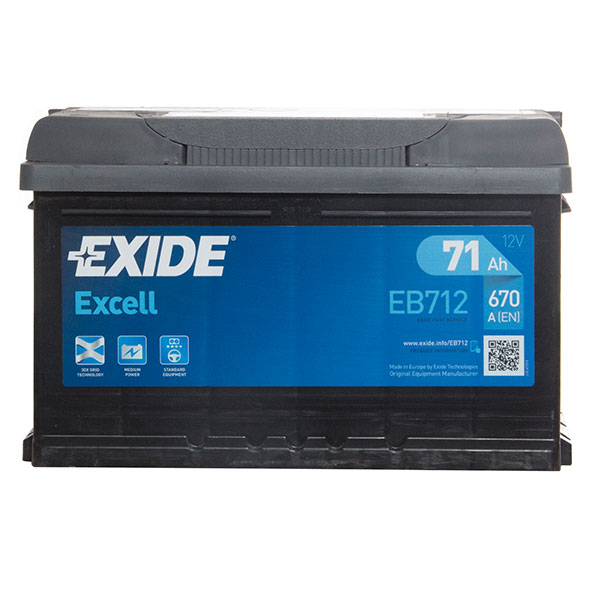 Exide Car Battery 100 (71Ah) - 3 Year Guarantee - W096SE