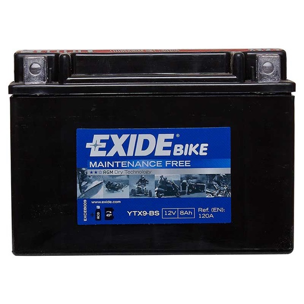 Exide ETX9BS Motorcycle Battery Euro Car Parts