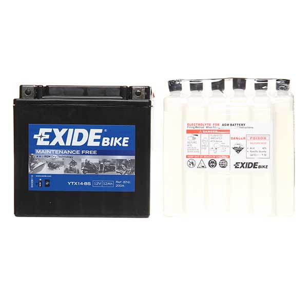 Exide ETX14BS Motorcycle Battery Euro Car Parts