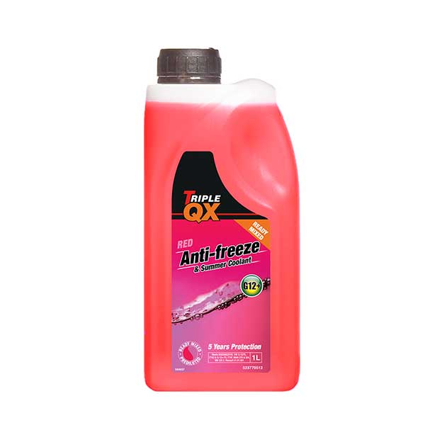 TRIPLE QX Red Ready Mixed Antifreeze/Coolant 1Ltr