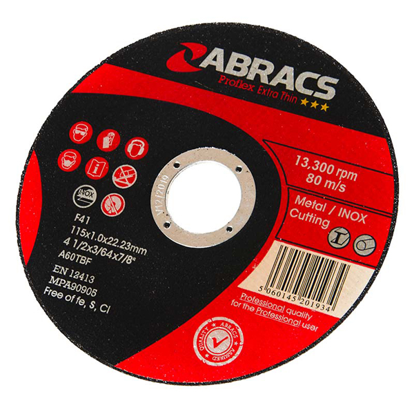 Proflex Thin Cutting Disc 115mm X 1.0mm X 22mm Flat Inox