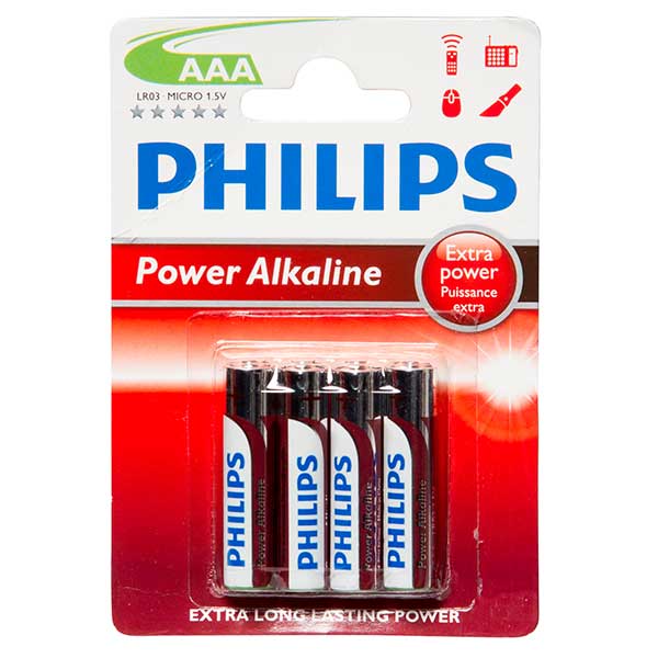 Philips Powerlife AAA Battery Qty 4