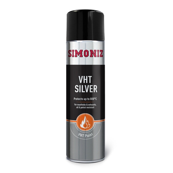 Simoniz Silver VHT Spray Paint 500ml