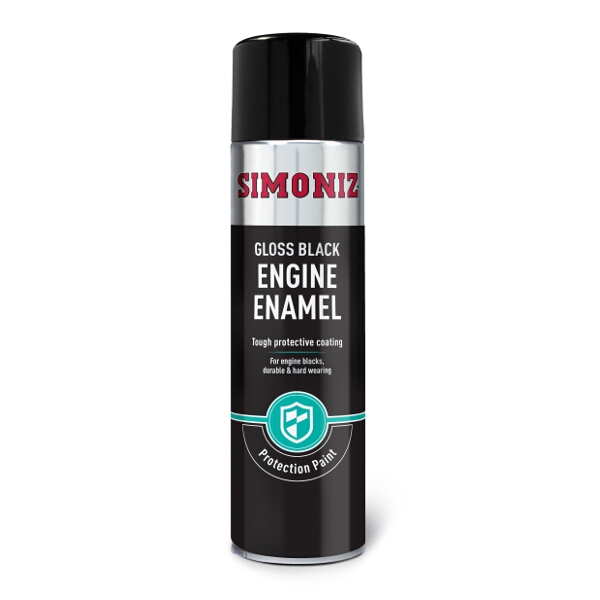 Simoniz Gloss Black Engine Enamel Spray Paint 500ml