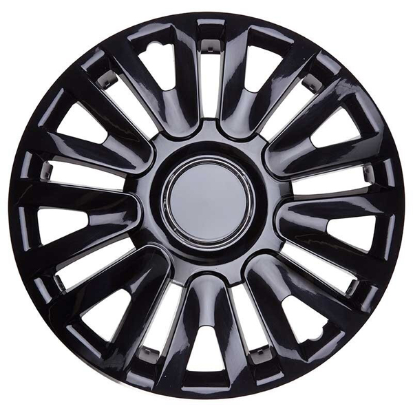 Top Tech Momentum 15 Inch Wheel Trims Gloss Black (Set of 4) Euro Car