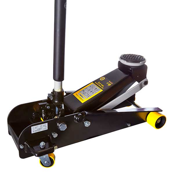 Omega 3 Ton Trolley Jack with Foot Pedal Euro Car Parts
