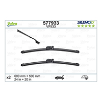 Valeo Silencio Flat Wiper Blade Set VM933