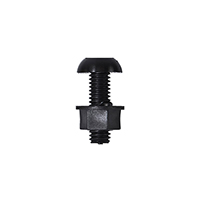 Pearl Number Plate Screws/Nuts Black