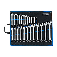 11pc Draper Expert HI-TORQ Imperial Combination Spanner Set With Pouch – UK
