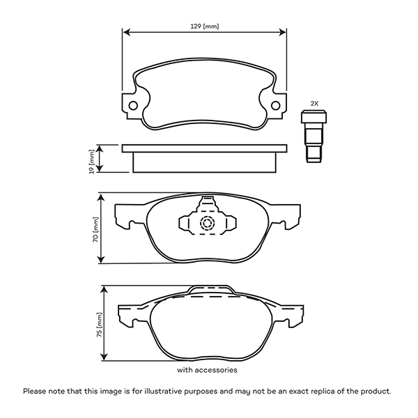 Audura Front Brake Pads BMW X1 / Mini Clubman (14-) *lucas Bs* | Euro Car Parts