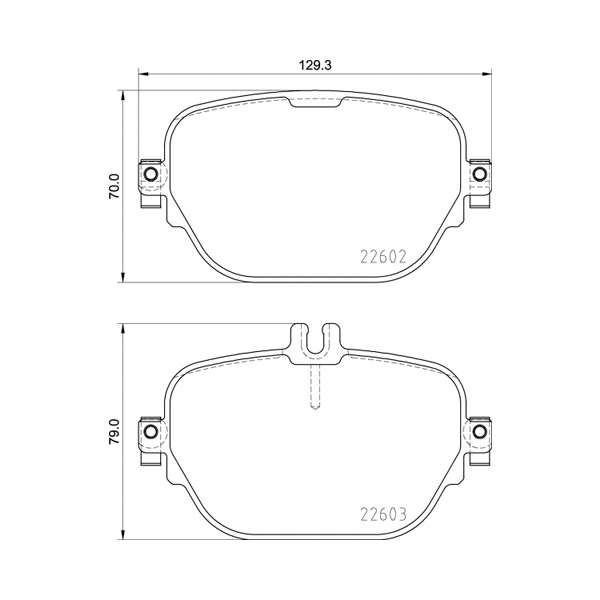 Pagid Rear Brake Pad Mercedes E Class - W213 (16-) | Euro Car Parts