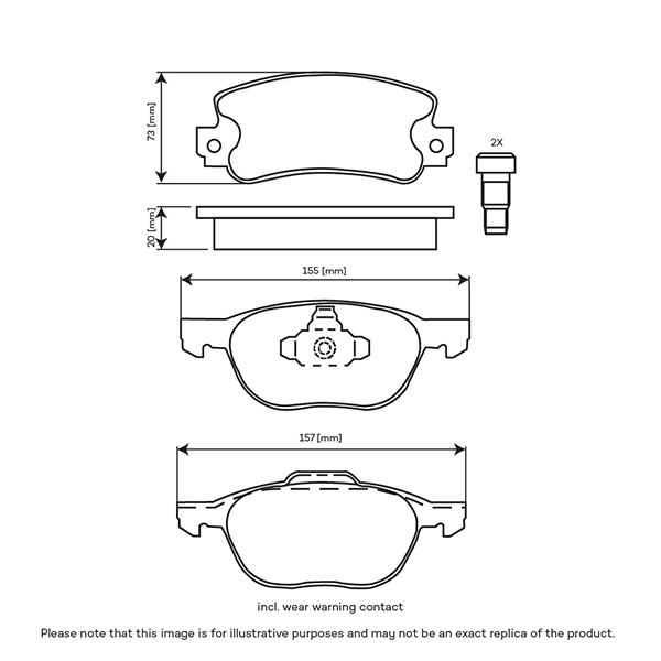 Audura Front Brake Pads Audi A4 (04-) *320/347mm Discs* | Euro Car Parts