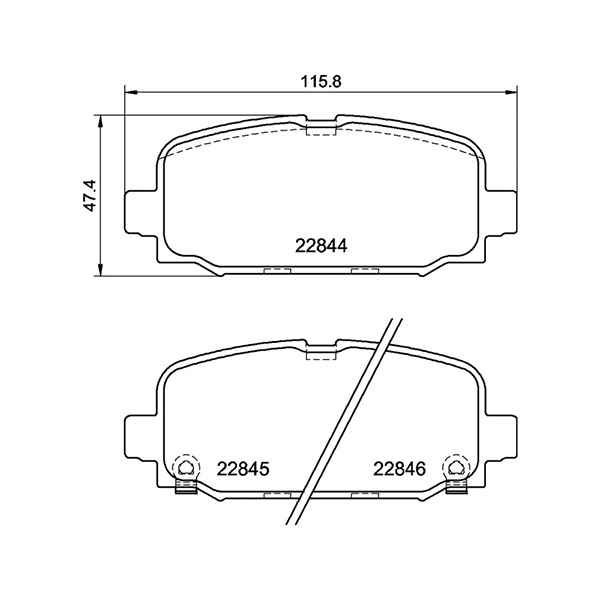 Pagid Rear Brake Pads Jeep Compass (16-) | Euro Car Parts