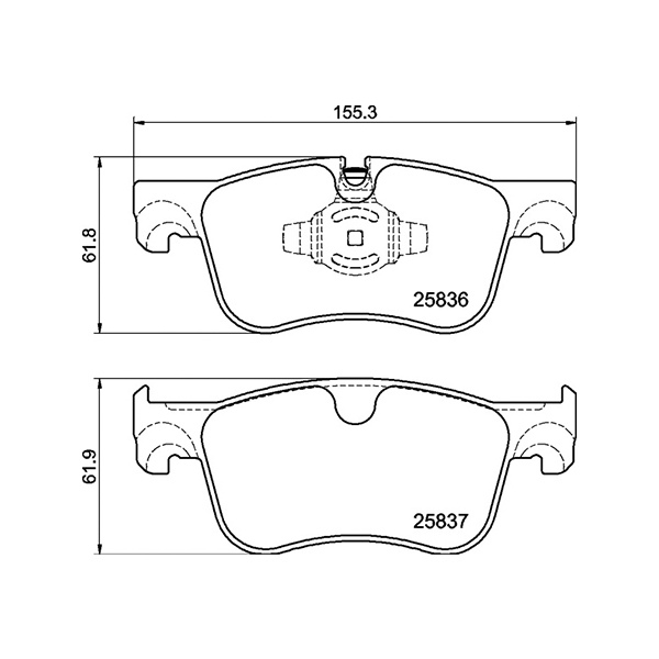 Pagid Front Brake Pads Citroen C4 (13-) 16mm Thick *with Foil Shim* | Euro Car Parts