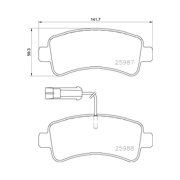 Pagid Rear Brake Pads Fiat Ducato (07-) *brembo Bs* | Euro Car Parts