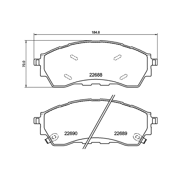 Pagid Front Brake Pads Ford Ranger (2.0L Eco) (19-) | Euro Car Parts