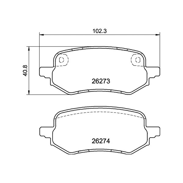 Pagid Rear Brake Pads Ford Puma (19-) | Euro Car Parts