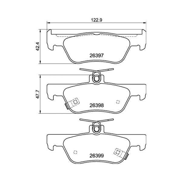 Pagid Rear Brake Pads Honda Jazz (Gr) (20-) | Euro Car Parts