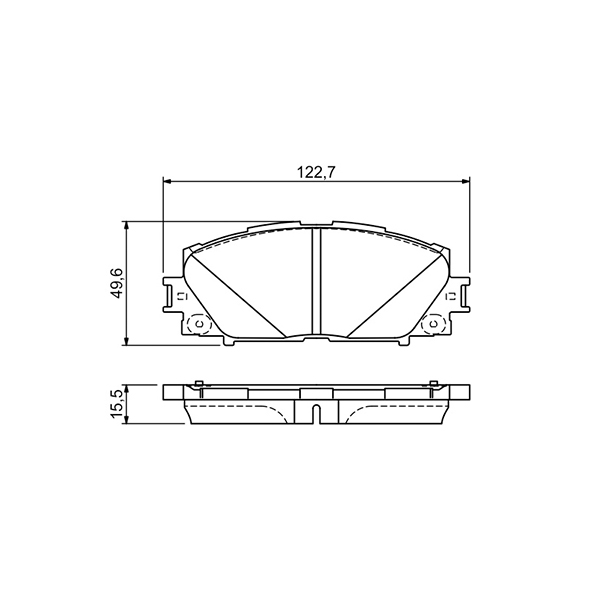 Bosch Front Brake Pads Toyota Prius (01/09 -) | Euro Car Parts