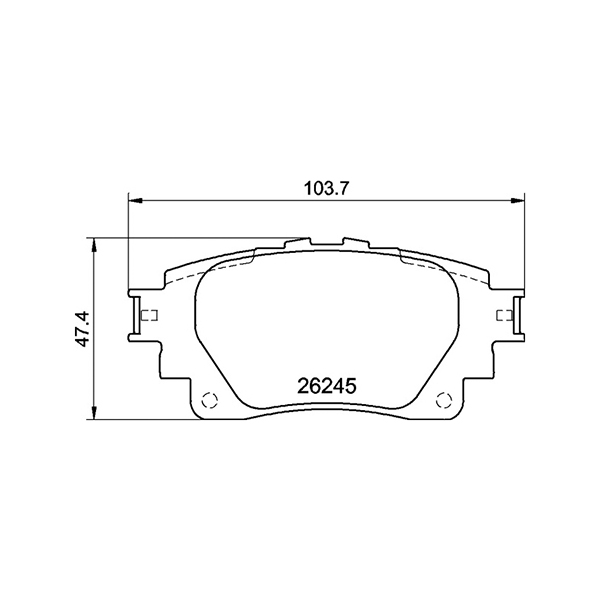 Pagid Rear Brake Pads Toyota Corolla (19-) | Euro Car Parts