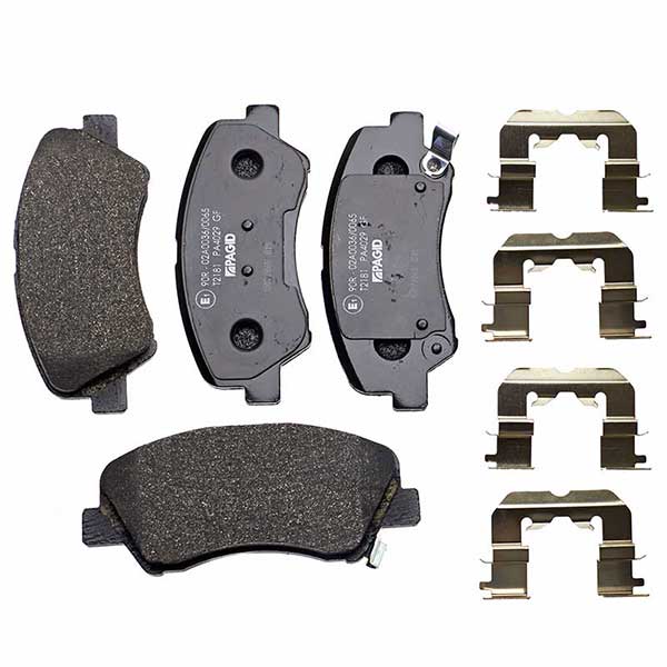 Pagid Front Brake Pads Kia Rio (09/11 -) *with Spring Holes* | Euro Car Parts