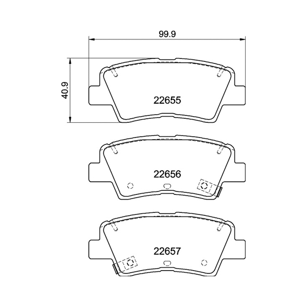 Pagid Rear Brake Pads Kia Rio / Hyundai Tucson (09-) *with Epb* | Euro Car Parts