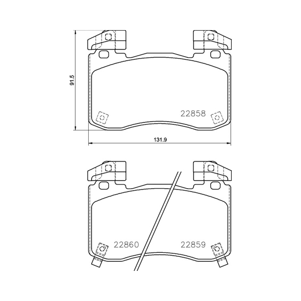 Pagid Front Brake Pads Kia Stinger/genesis G70 (17-) | Euro Car Parts