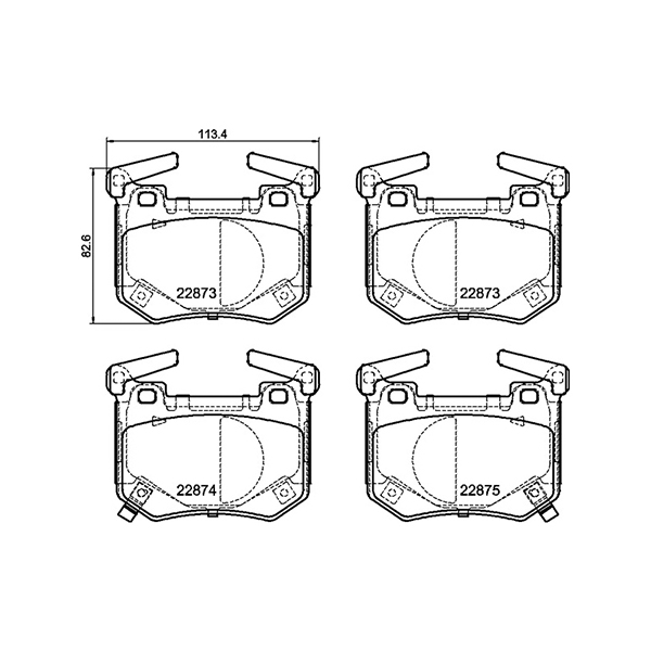 Pagid Rear Brake Pads Kia Stinger (3.3 T-Gdi) (17-) | Euro Car Parts