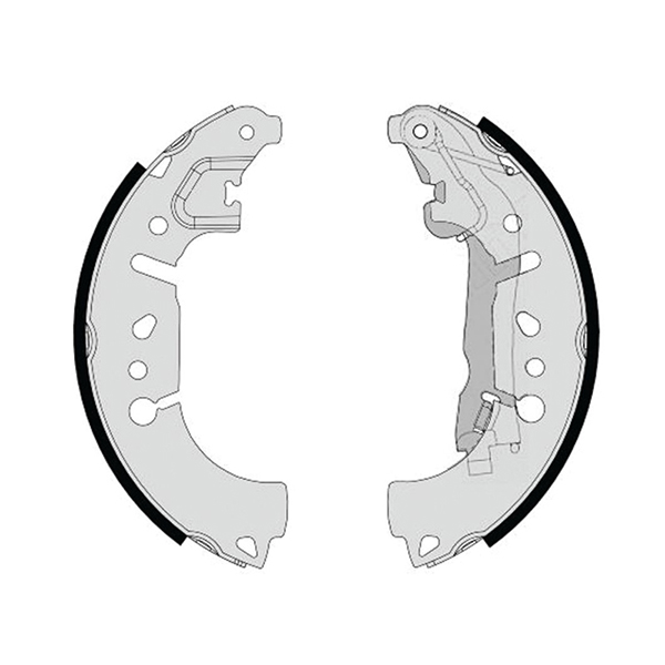 Pagid Rear Brake Shoes Fiat 500 / Tipo (12-) 228mm X 42mm *with Lever* | Euro Car Parts