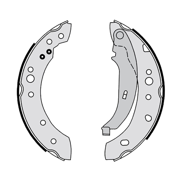 Pagid Rear Brake Shoes Renault Twingo (07-) *203mm X 38mm* *with Lever* | Euro Car Parts