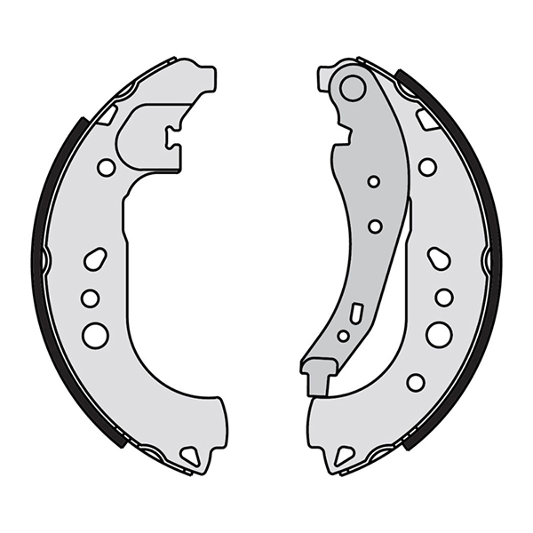 Pagid Rear Brake Shoes Renault Twingo (14-) 229mm X 42mm *with Lever* | Euro Car Parts