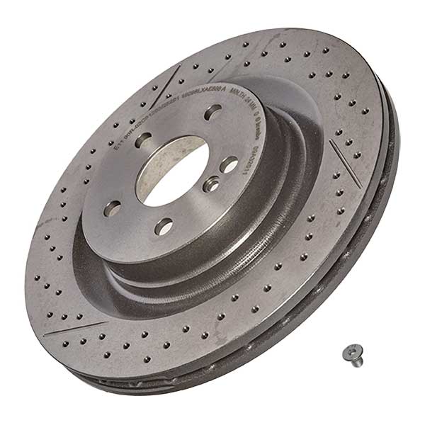 Brembo Rear Brake Disc Mercedes C63 Amg-204 (07-) 330mm (V) | Euro Car Parts