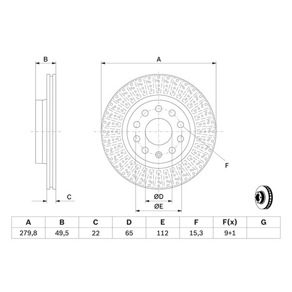 Bosch Brake Disc