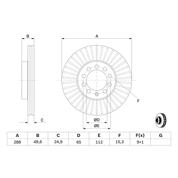 Bosch Brake Disc