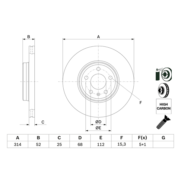 Bosch Brake Disc