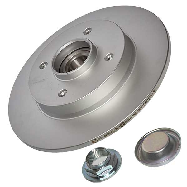 Bosch Rear Disc Peugeot 207 / 307 (06-) 249mm (S) With Brg & Ring *asb* | Euro Car Parts