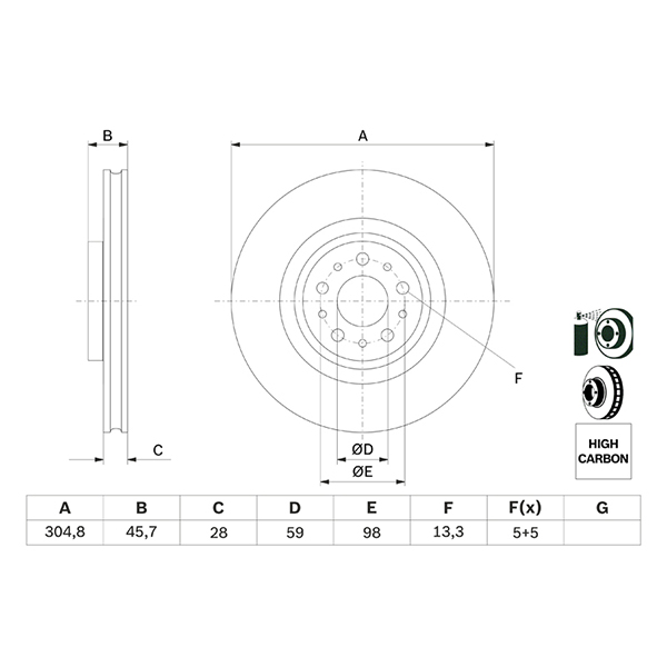 Bosch Brake Disc