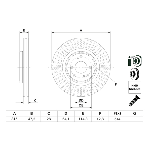 Bosch Brake Disc
