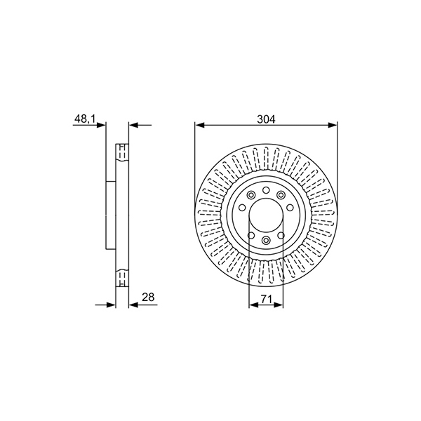 Bosch Brake Disc Euro Car Parts