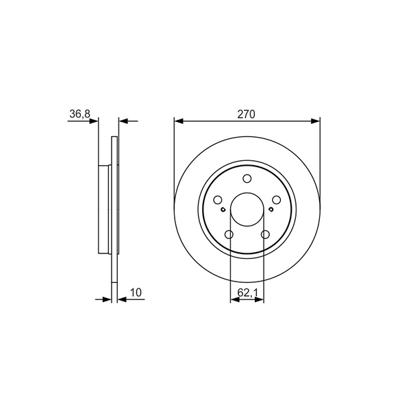 Bosch Brake Disc Euro Car Parts