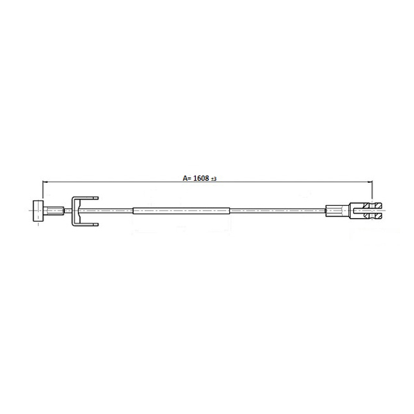 Pagid Centre Brake Cable Vauxhall Vivaro (14-) *1608 mm* *lwb* | Euro Car Parts