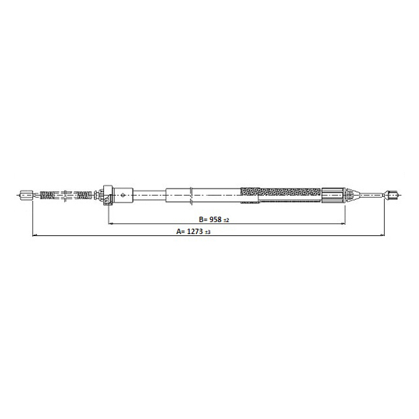 Pagid Left Hand r Brake Cable Renault Twingo Ii (07-) *1273/958mm* *drums* | Euro Car Parts