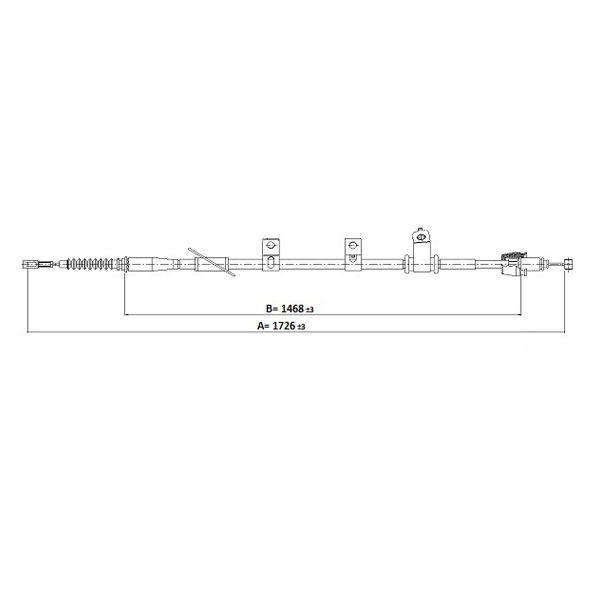 Pagid Brake Cable Kia Sportage Fwd (Sl) Rear Left Hand 2011- | Euro Car Parts