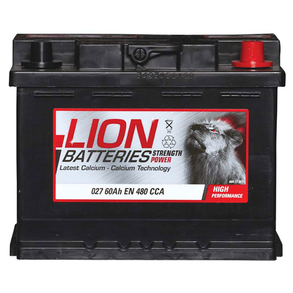 Lion 027 Car Battery - 3 Year Guarantee