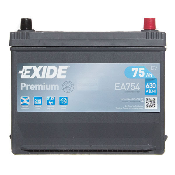 Exide Premium 031 Car Battery (75Ah) - 5 Year Guarantee