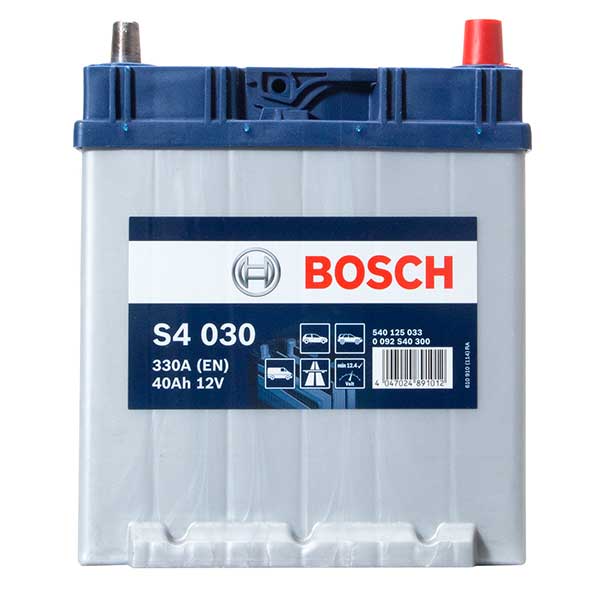 Bosch Car Battery 054 4 Year Guarantee (with hold-downs)
