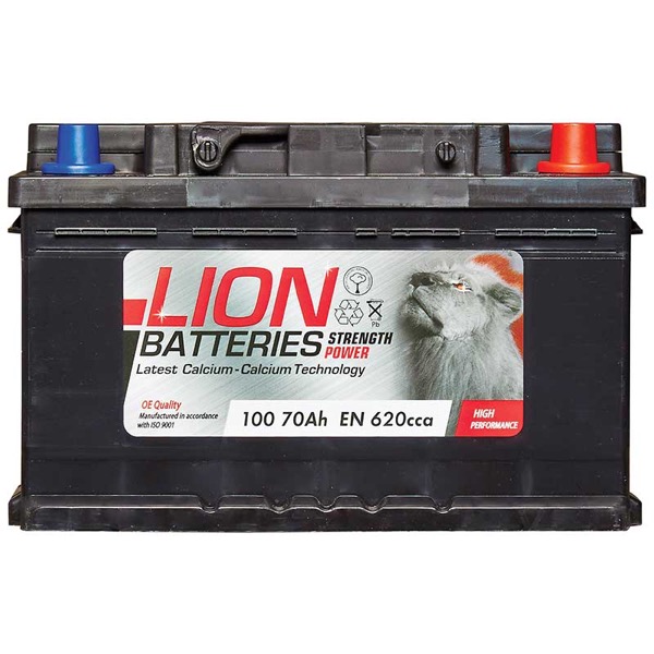 Lion 100 Car Battery - (70Ah) 3 Year Guarantee