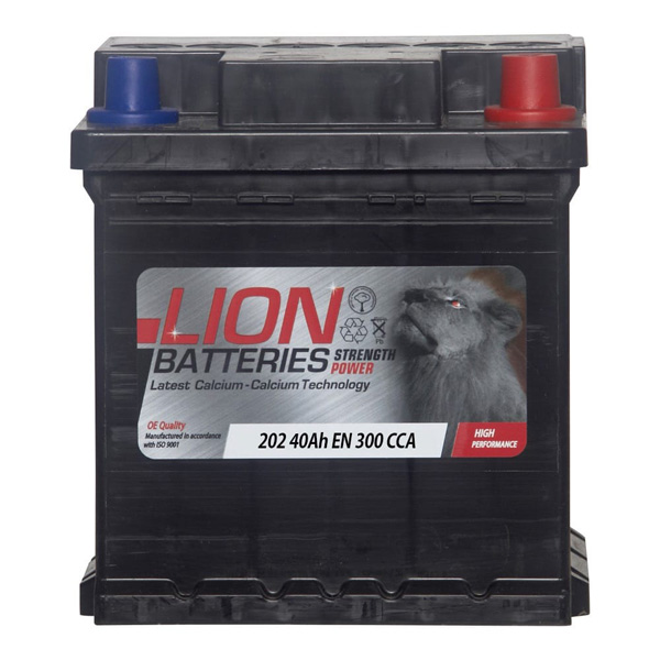 Lion 202 Car Battery - 3 Year Guarantee