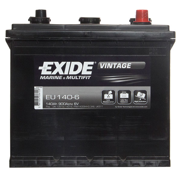 Exide 521 Car Battery (140Ah) - 3 Year Guarantee
